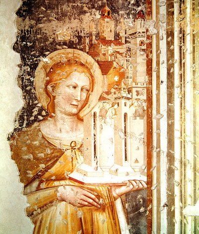 St. Catherine of Siena (detail) by Tommaso da Modena Tommaso da Modena